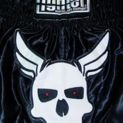 Fighter Thai Trunks Skull - Black/white, F003 OFFERS