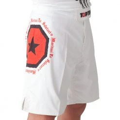 TopTen MMA OFFERS TOP TEN MMA Shorts Morituri Te Salutant White/red, 1873-1