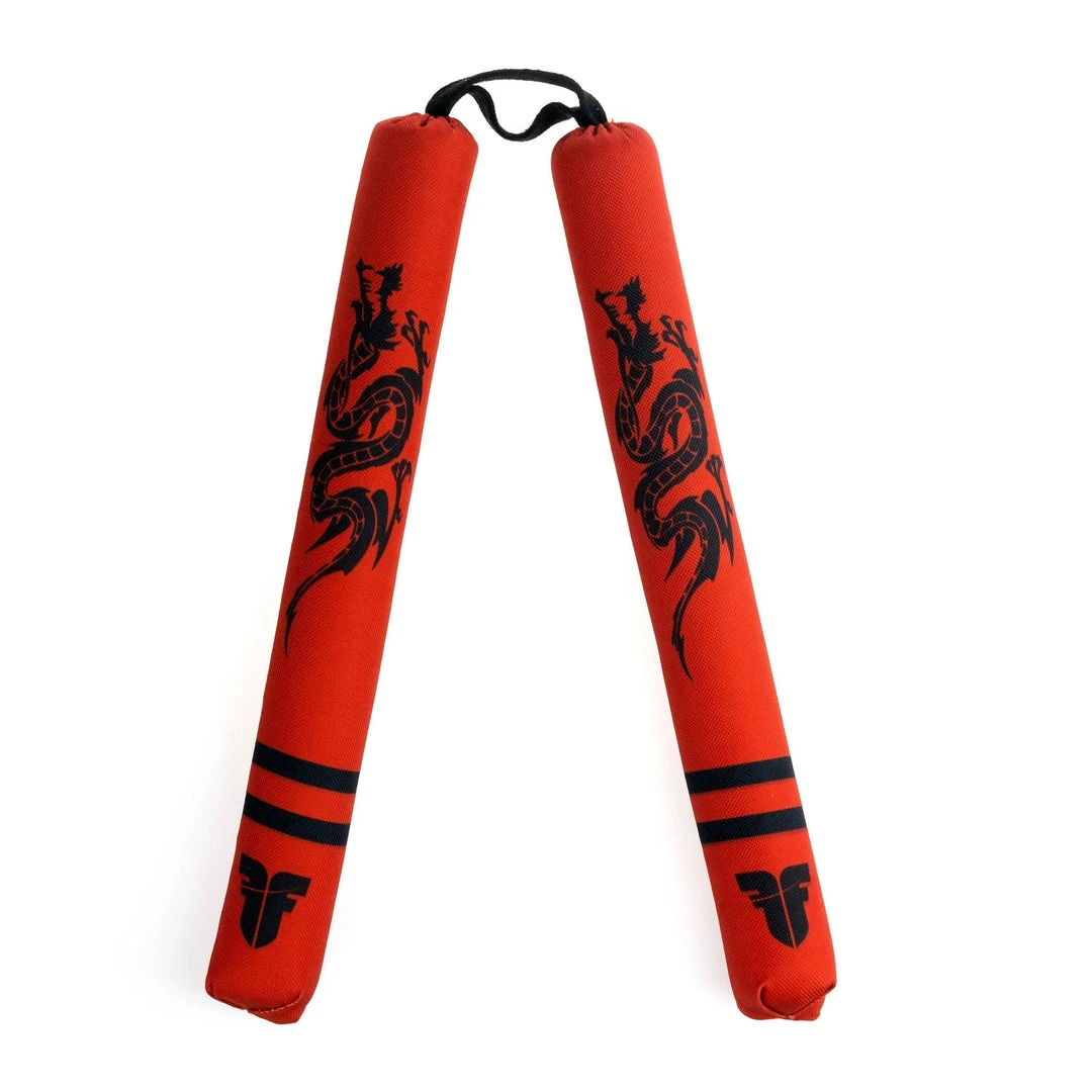 Fighter Soft Dragon Nunchaku - Red 3 Fighter Soft Dragon Nunchaku - Red
