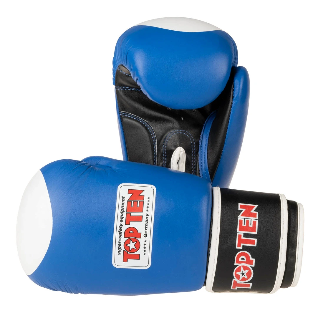 TopTen Top Ten Official WAKO Competition Kickboxing Gloves - Blue 3 TopTen Top Ten Official WAKO Competition Kickboxing Gloves - Blue