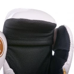 TopTen TOP TEN Glossy White/Gold Pointfighter Open-Hand Gloves, 21656-6