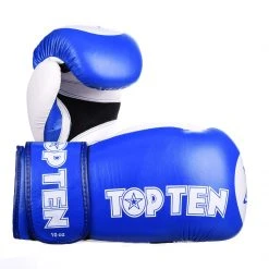 TopTen TOP TEN STAR Blue/White XLP WAKO Boxing Gloves, 2068-6