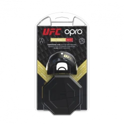 OPRO UFC GOLD Mouth Guard FOR BRACES - Black/ 002262001