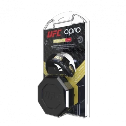 OPRO UFC GOLD Mouth Guard FOR BRACES - Black/ 002262001