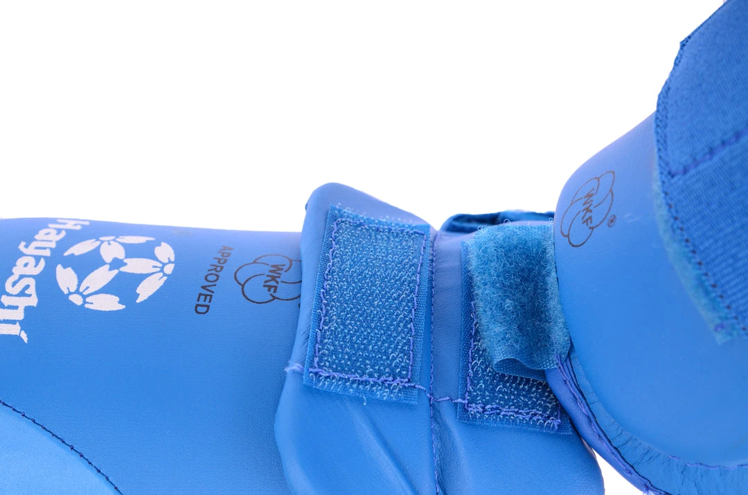 Hayashi WKF Foot And Shin Protection - Blue, 343-6 7 Hayashi WKF Foot And Shin Protection - Blue, 343-6