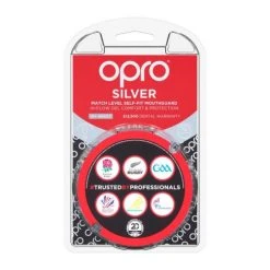 PROTECTION OPRO Mouth Guard Silver - Pink/Fl Green