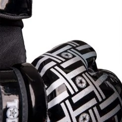 TopTen TOP TEN Glossy Black/White Prism Pointfighter Open-Hand Gloves