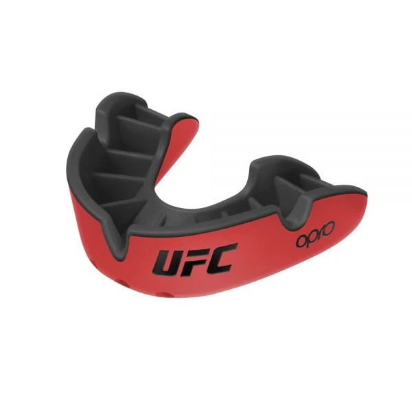 OPRO Mouthguard UFC Silver - Black/Red, 3 OPRO Mouthguard UFC Silver - Black/Red,